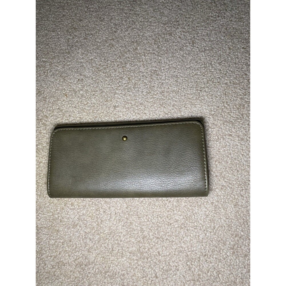 Universal Thread Olive Green Slim Tri-Fold Wallet